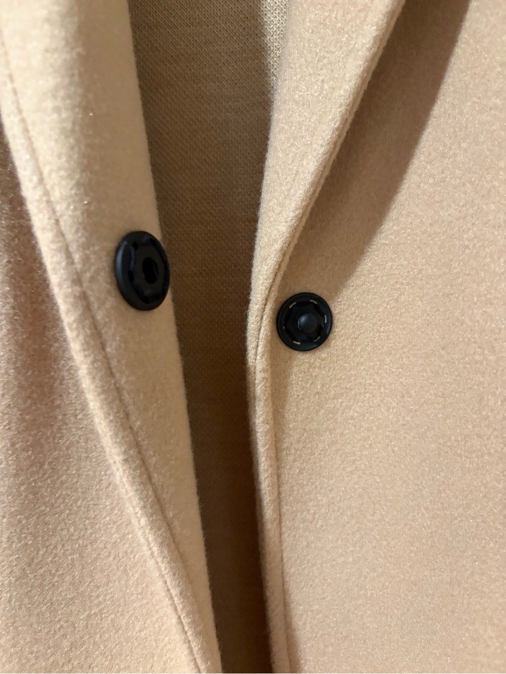 Topshop Camel Single-Button Wool-Blend Long Coat - Picture 4 of 6